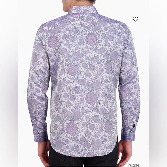 NWT Robert Graham
Floral Brocade Silk-Blend Shirt - Picture 3 of 11